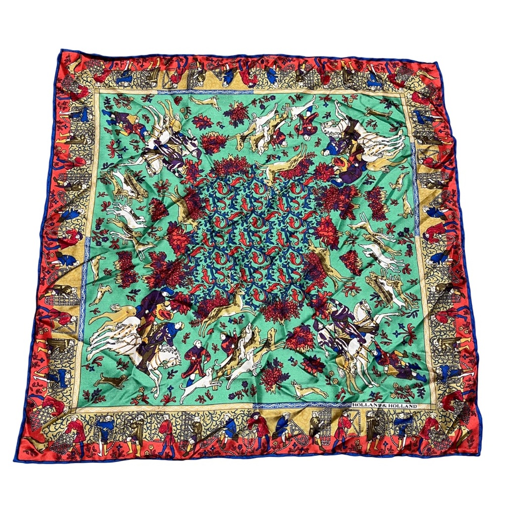 Vintage Holland Holland 100 Silk Scarf Vintage Holland Holland 100 Silk Scarf